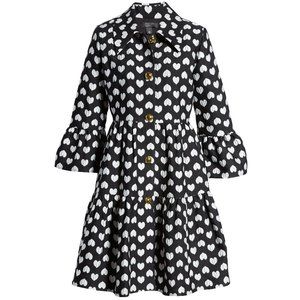 NWT Halogen Atlantic-Pacific Heart Jacquard Topper